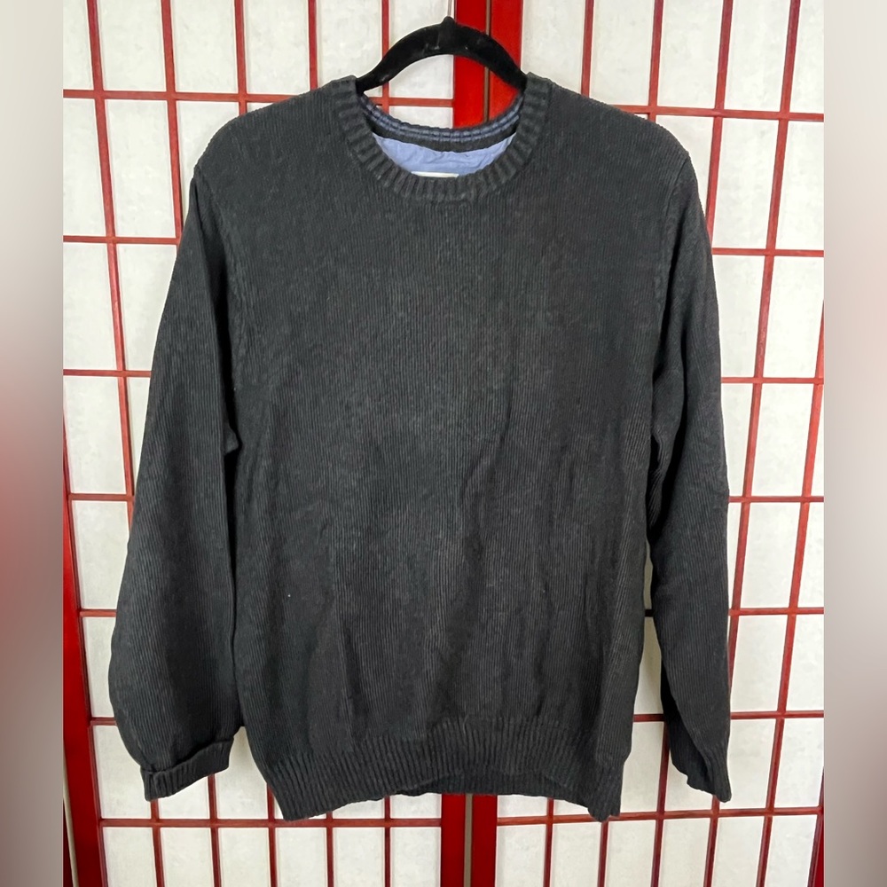 L.L Bean Grey Cotton Long Sleeve Sweater